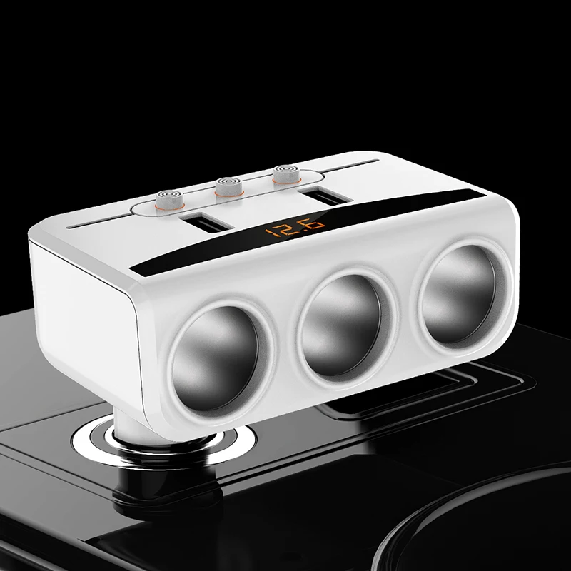 Разветвитель для автомобильного прикуривателя Tancredy 2 USB порта 100 Вт 12 24 В|cigarette lighter