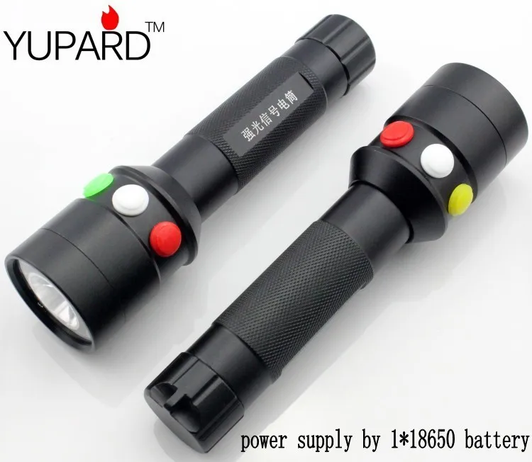 YUPARD 7 Режим Высокое качество ультра яркий CREE Q5 светодиодный красный белый зеленый желтый мигающий светильник Железнодорожный сигнальный светильник Открытый Спорт Кемпинг