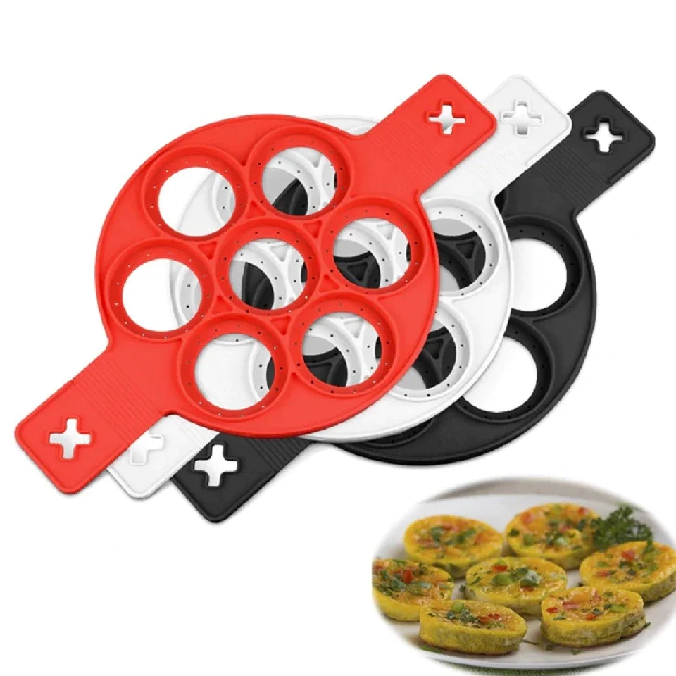 7 отверстий круглая антипригарная блинница для изготовления яичных колец форма