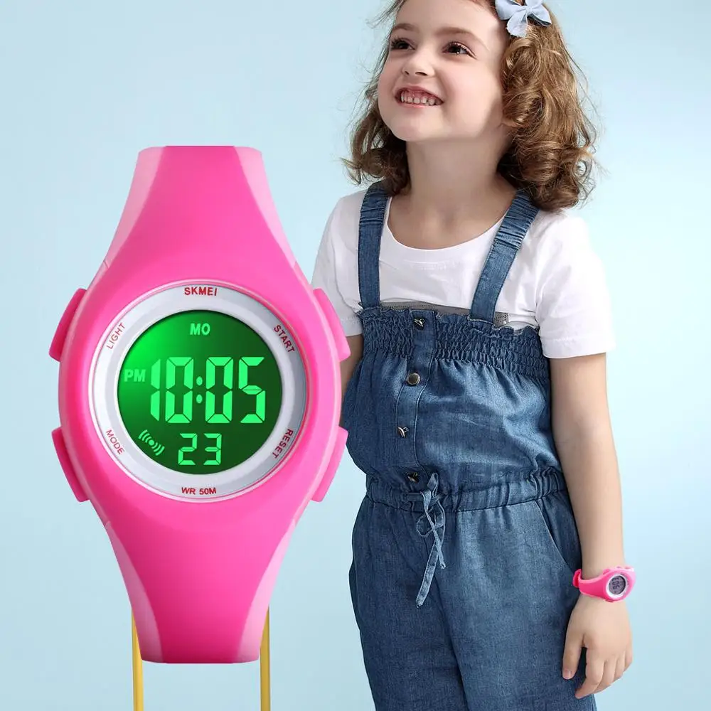 

Brand SKMEI Children Watch 50M Waterproof Chronograph Stopwatch Sport Watches For Boy Fashion Girl Bracelet Kid Wristwatch Clock