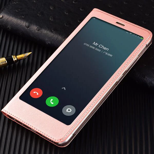 Розовый Чехол для xiaomi redmi note 5, глобальная версия, откидной Чехол, 5,99 дюйма, кожаный чехол для redmi note 5 pro, чехол для redmi note 5 pro, чехол для смартфона - Цвет: Розовый