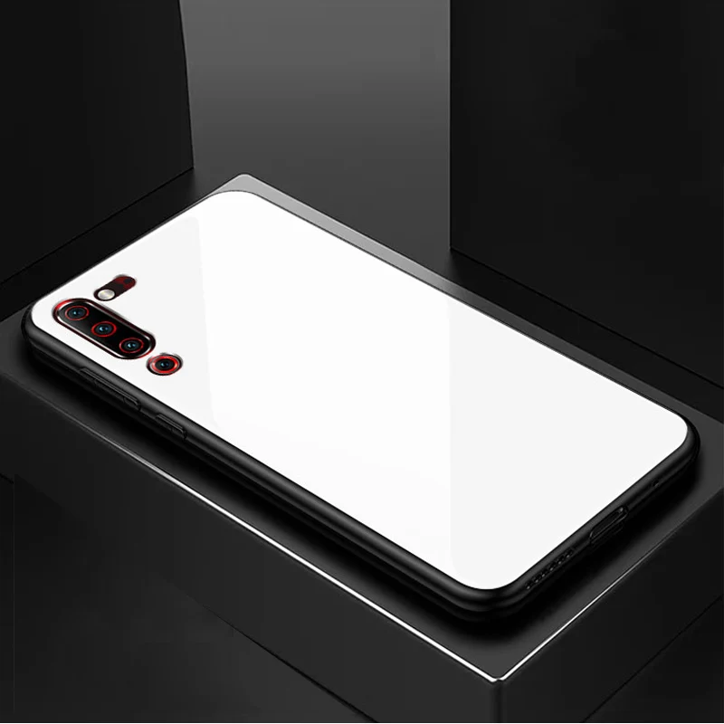 Тонкий силиконовый чехол синего цвета для lenovo Z6 Pro с градиентом, жесткая задняя крышка из закаленного стекла для lenovo Z 6 Pro, чехол s Shell z6 Z6Pro