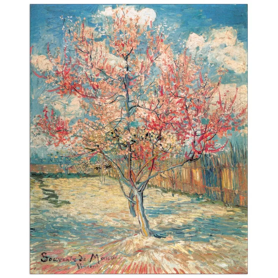 Картинка пазл розовое персиковое дерево в цветах 1000 шт.|puzzle van gogh|1000pcs puzzlepuzzle 1000pcs |