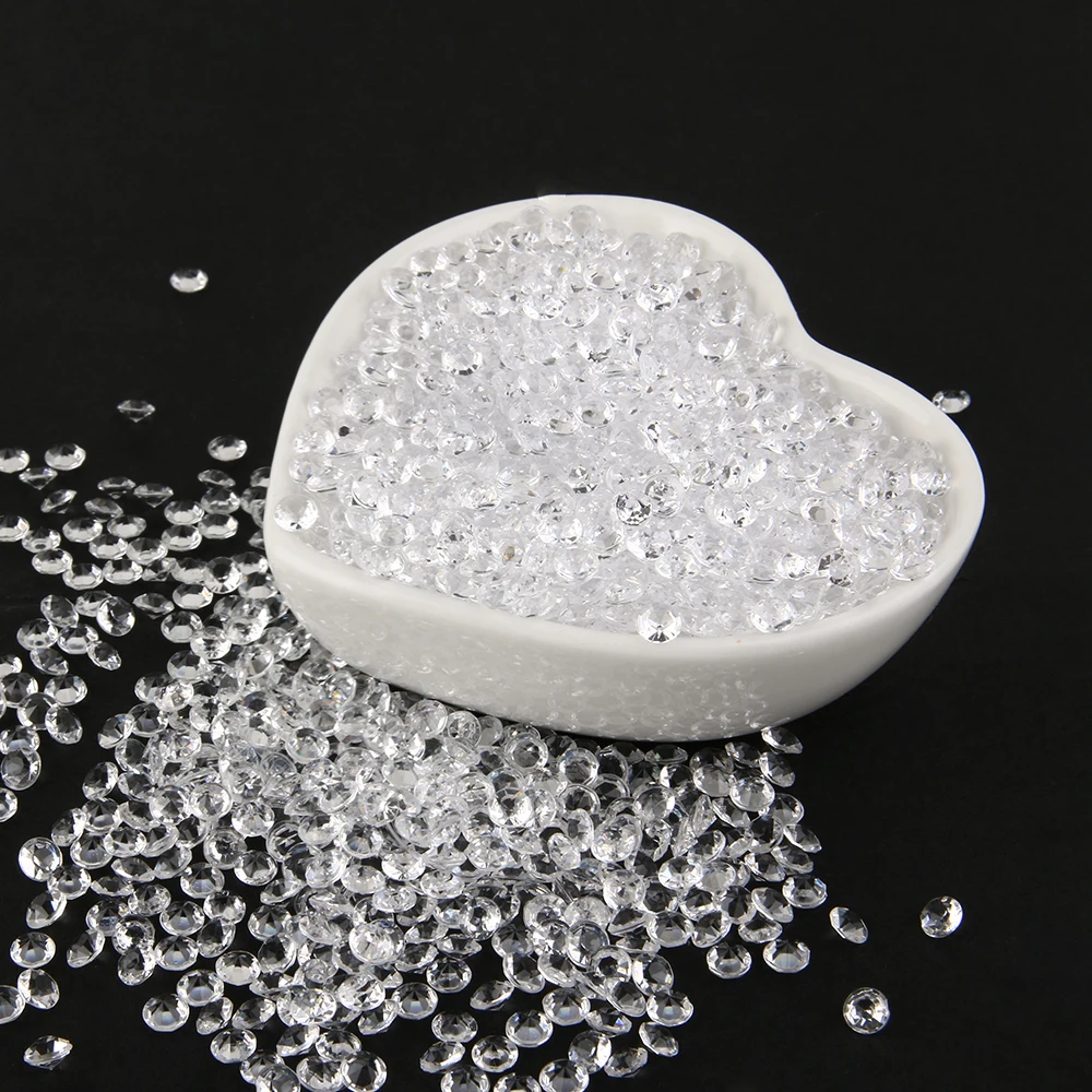 2000 шт. 4 5 мм красочное свадебное украшение кристаллы Алмазный стол конфетти