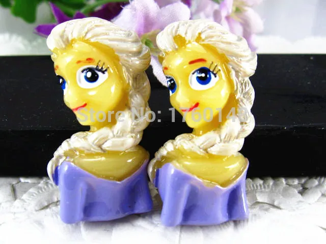 Фигурка принцессы Эльзы королевы плоская задняя часть смола сделай сам