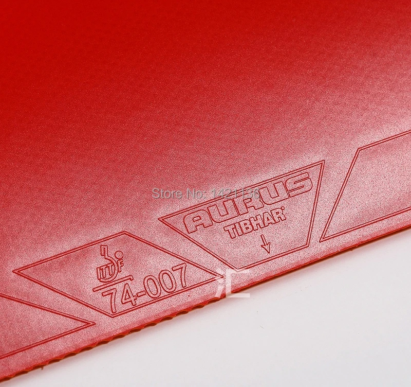 Tibhar Aurus Sound Table Tennis Rubber Black/Red 2.1mm - Backhand Recommendation | Спорт и развлечения