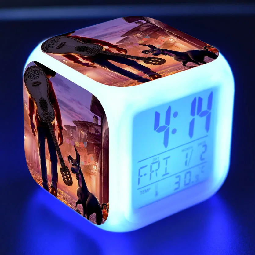 15 Мультяшный будильник для мальчиков детские игрушки Led reloj будильник, цифровой Электронные часы с будильником Пробуждение свет стол reveil wekker - Цвет: 15