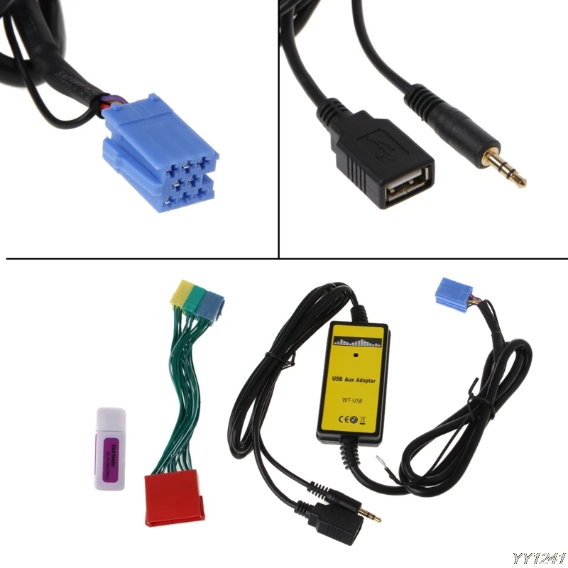 Автомобильный MP3 плеер с Радиоинтерфейсом преобразователь компакт дисков USB SD AUX