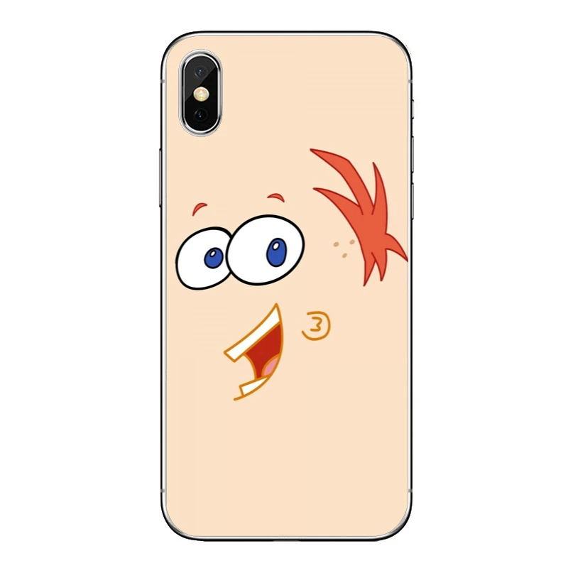 Phineas и Ferb мультфильм для iPhone X XR XS Max 8 7 6s 6 plus SE 5s 5c 5 4s 4 iPod Touch чехол мягкий чехол для телефона - Цвет: Phineas-Ferb-A-07
