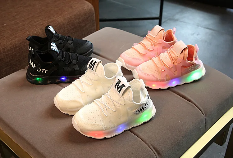 2019 Высококачественная модная детская повседневная обувь с подсветкой