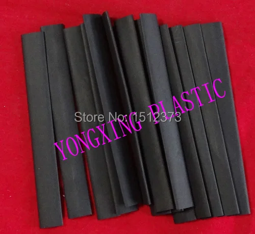 180pcs /lot 1.5 2.5. 3.5 5.0 6.0 7.0mm 10cm length pvc heat shrink tube black color ratio 2:1 sleeving mixed in box | Обустройство