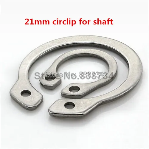 

100 шт. a2 70 304 нержавеющая сталь 21 мм Внешние C стопорные кольца для вала крепежные детали