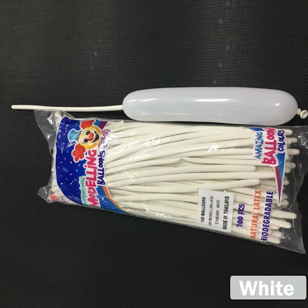 Юбилей 100 шт скручивающий латексный шар смешанные цвета Длинные Волшебные DIY