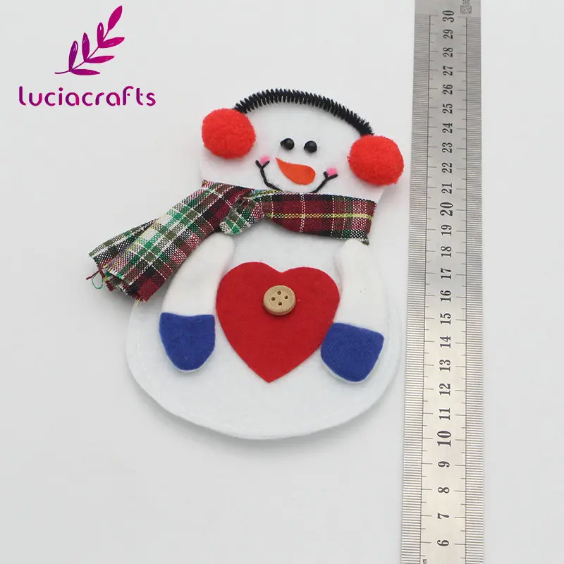 1 шт./лот Рождественское украшение Lucia crafts мешок для столовых приборов в виде