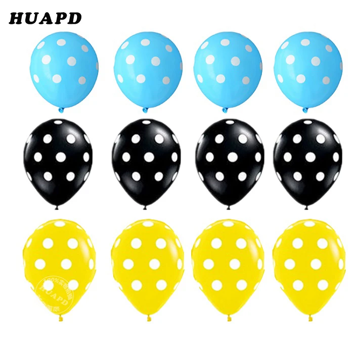 Воздушные шары 12 дюймов Премиум черный и ягодный розовый со сплошным принтом