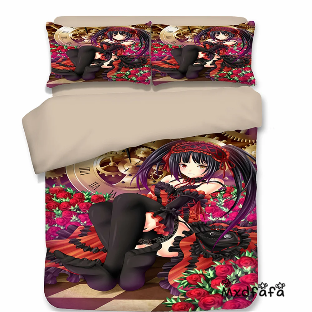 Комплект постельного белья Mxdfafa Anime DATE A LIVE с пододеяльником Детские комплекты для
