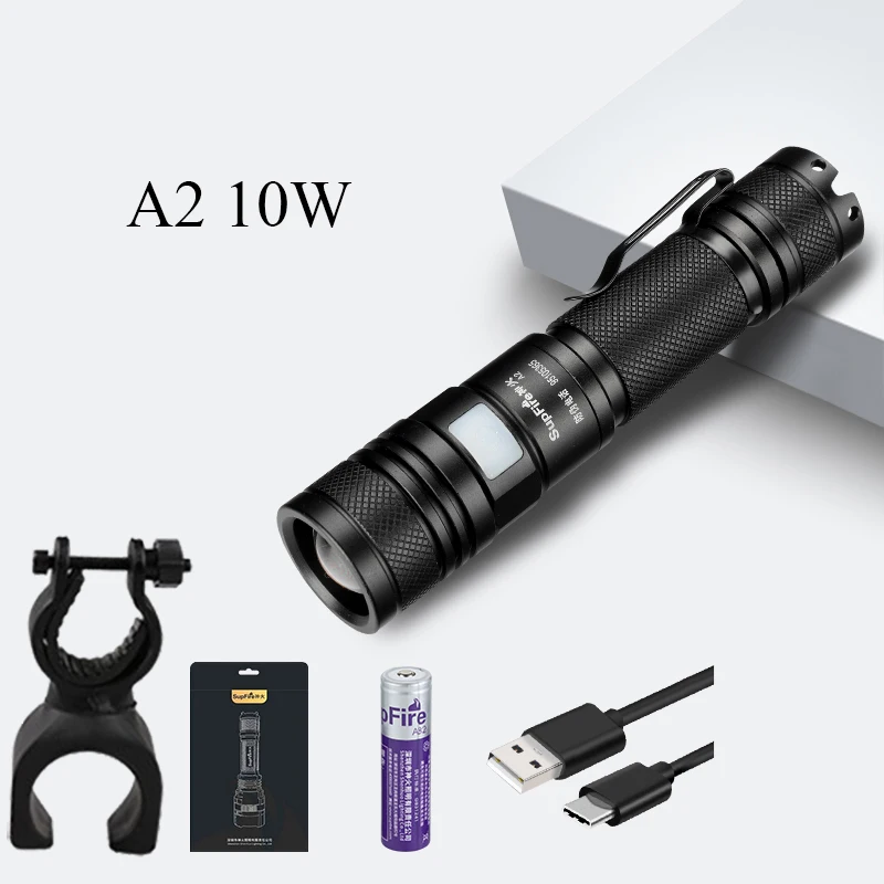 Фонарь с увеличением светодиодный фонарь Supfire A2 S Lanterna велосипедный для Nicron Olight