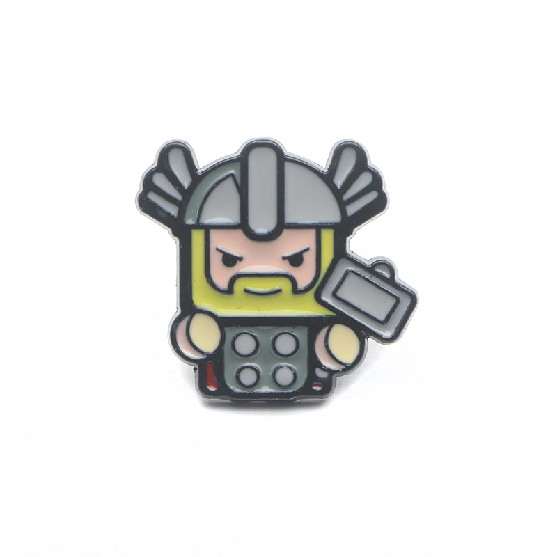 8 P3856 Dongmanli Fashion Cartoon Cute Metal Enamel Brooches and Pins Collection Lapel Pin Backpack Badge Collar Jewelry - Окраска металла: 8