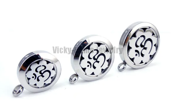 Lotus with OM медальон для эфирных масел ароматерапии ожерелье бесплатные