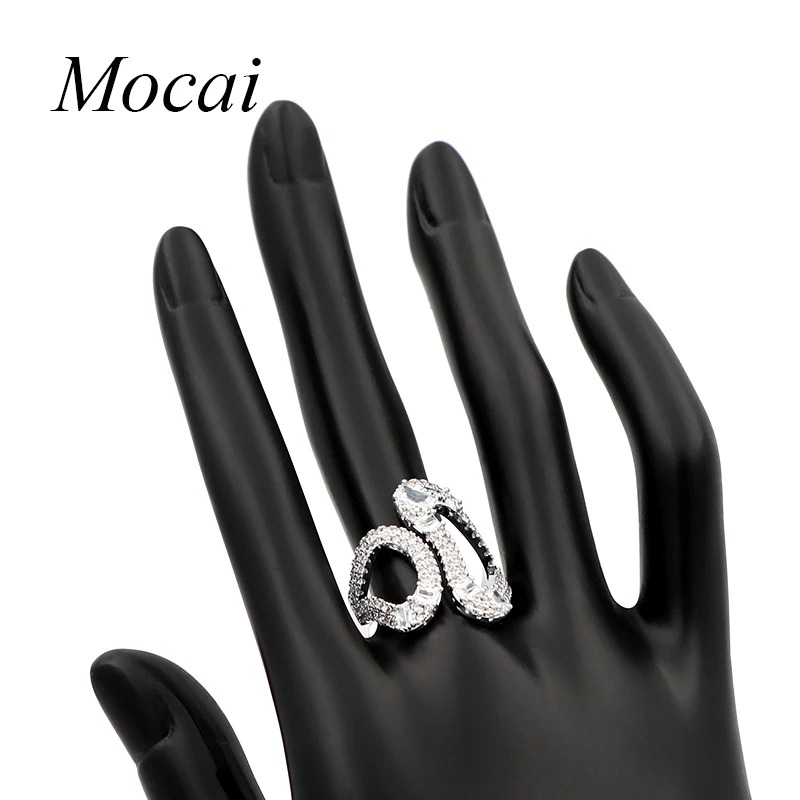 Женские кольца с буквами Mochai простые из фианита ювелирные изделия ZK40|brand rings for