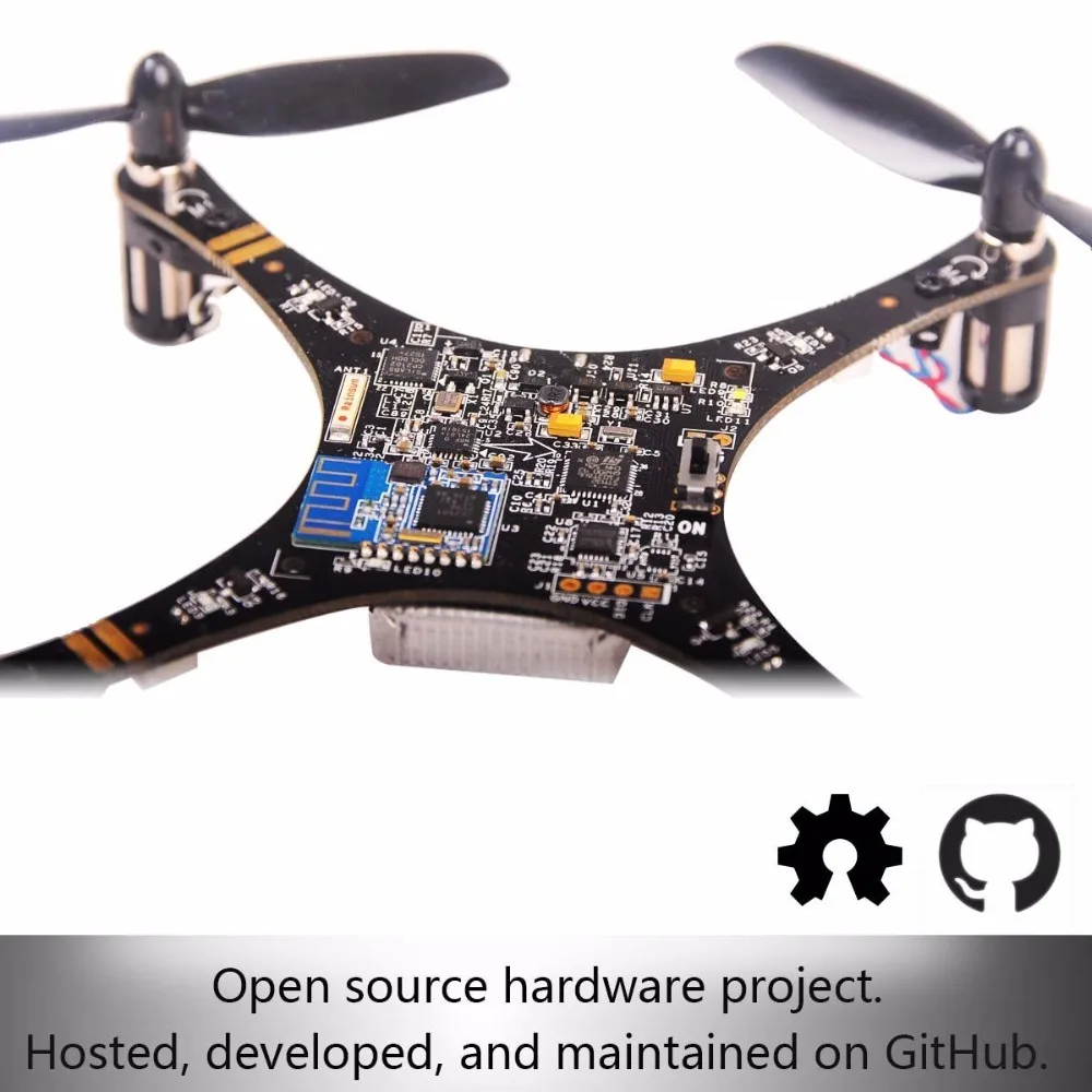 Мини Квадрокоптер Дрон RC Crazepony Quad Rotor с открытым исходным кодом PCB платформа