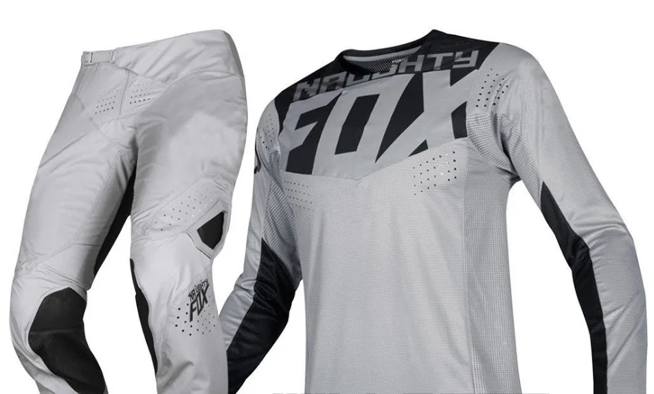 Серый NEW NAUGHTY FOX MX Racing 360 Kila Combo Jersey Pant MX Motocross Dirtbike ATV Offroad Gear - Цвет: Серый