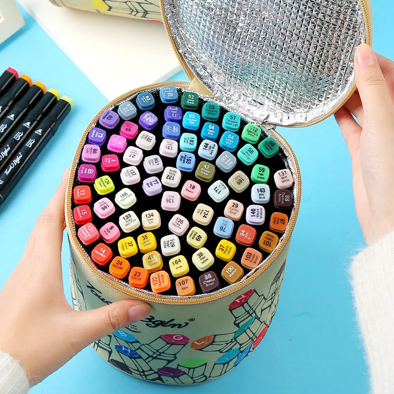 Набор авторучек с подлинным аниме студентом ручной росписью 60/80 цветов