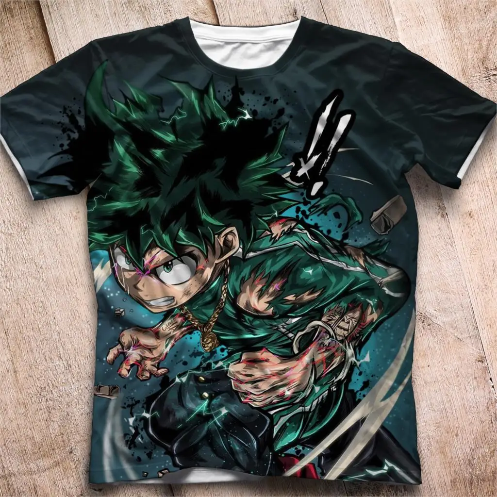 Мужская/Женская футболка в стиле Харадзюку С 3D принтом My Hero Academy с лето 2019|Мужские