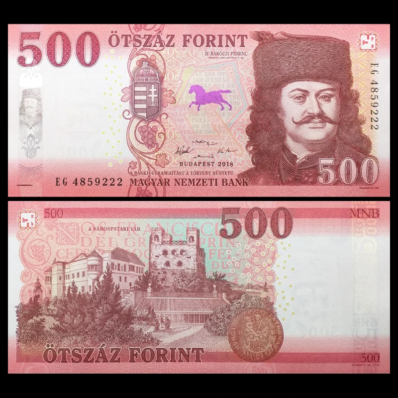 Памятки из настоящей бумаги подарок Европа 500 Forint 2018 UNC без тиража оригинал | Дом и