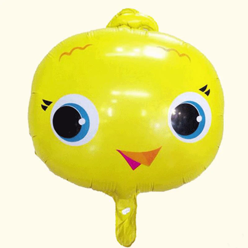18inch chick 18 дюймов животное воздушный шарик из алюминиевой фольги шар цыпленок/собака/лиса/Бегемот/шар в форме дельфина Дети День Рождения Декор Детская игрушка для душа поставка - Цвет: 18inch chick
