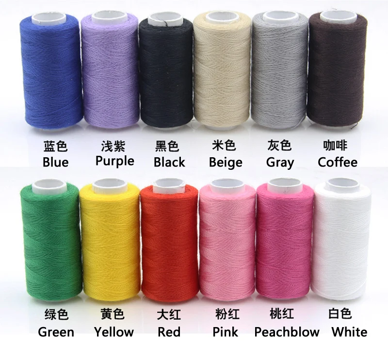 Швейная нить для ручных машин 12 цветов одна коробка материал изготовления шнуров