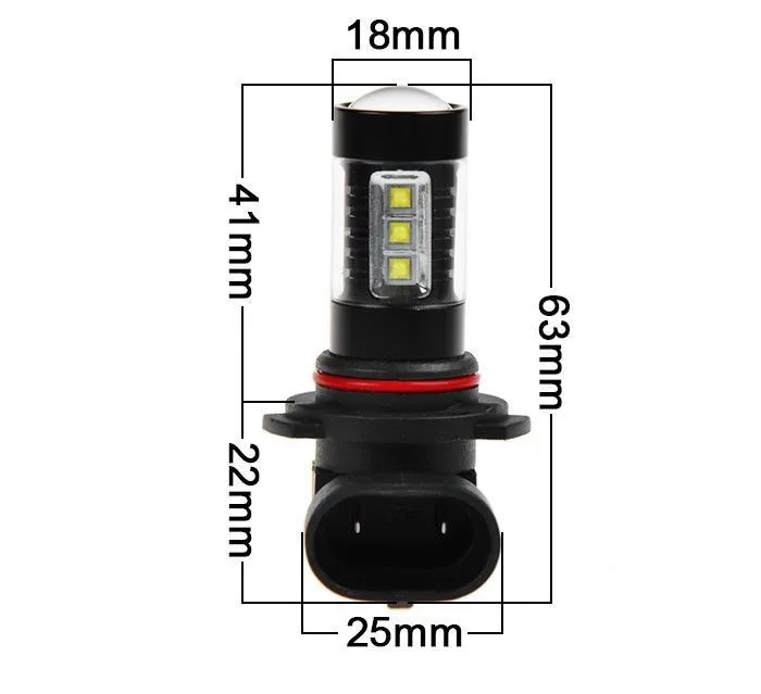 2x высокое Мощность белый CREE Q5 чип SMD светодиодный 9005 HB3 9145 9140 H10 вождения бега туман
