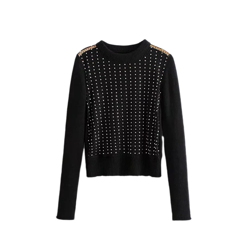 Для женщин S Свитеры для Пуловеры с длинным рукавом 2108 Демисезонный трикотажный