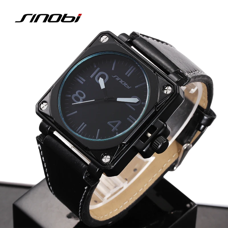 SINOBI часы мужские Модные Военные спортивные водонепроницаемые relogio masculino reloj