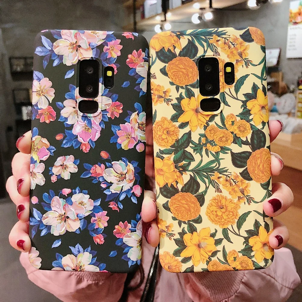 Роскошный цветок цветочный чехол для телефона samsung Galaxy S10 плюс S10e матовый Жесткий