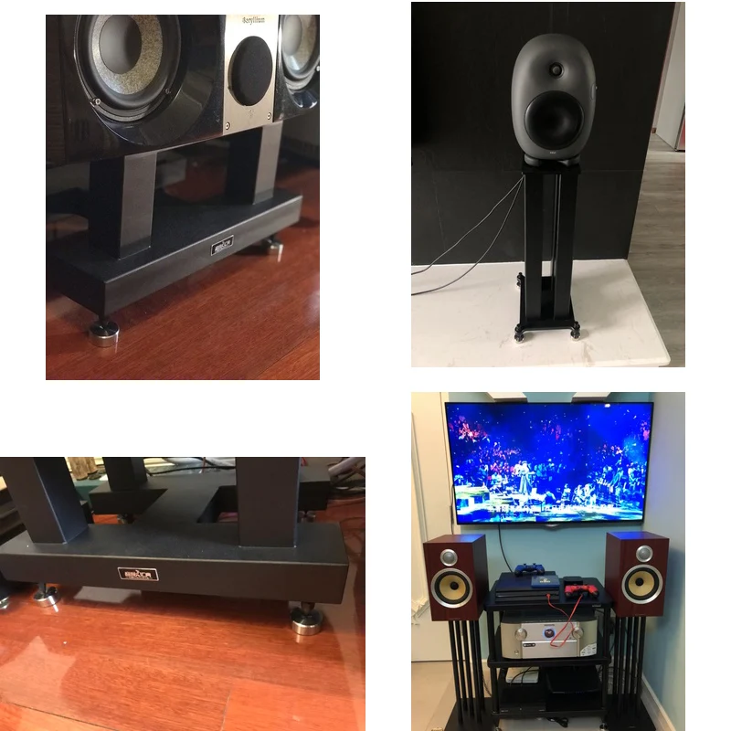 HIFI аудио колонки усилитель из нержавеющей стали анти-шок амортизатор ног колодки поглощение вибрации подставки база ногтей