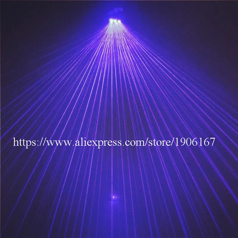 Светящиеся голубые Лазерные Перчатки Viloet для сцены Laserman DJ шоу представление