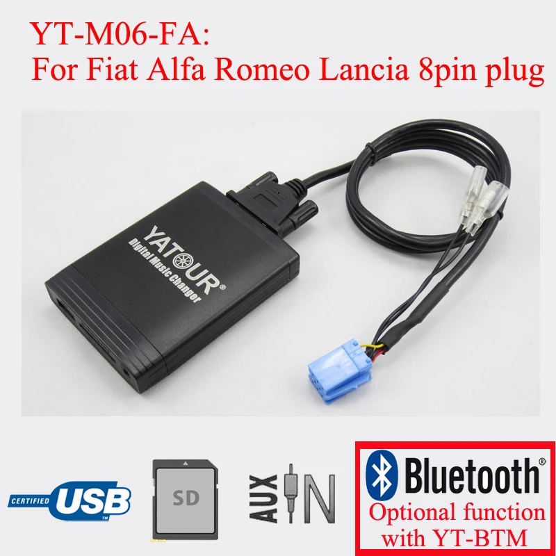 Автомобильная аудиосистема Yatour MP3 для Fiat Bravio Coupe Croma Doblo Idea Ducato Panda Punto и Alfa Romeo