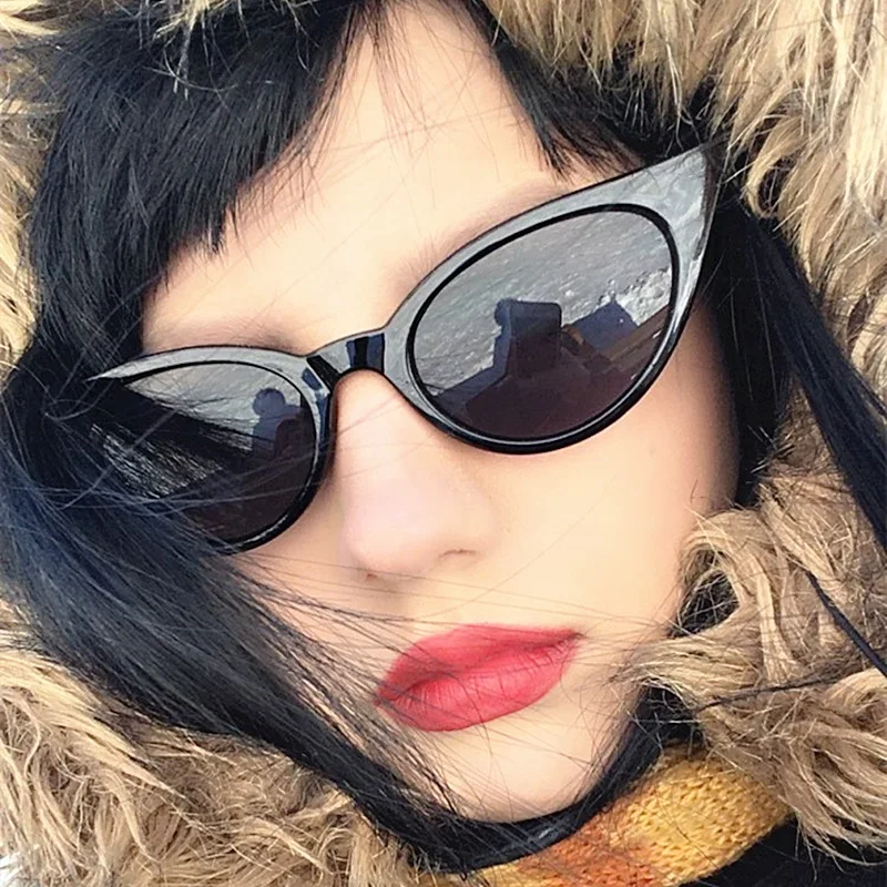 SUMONDY Модные солнцезащитные очки кошачий глаз для женщин классические известный