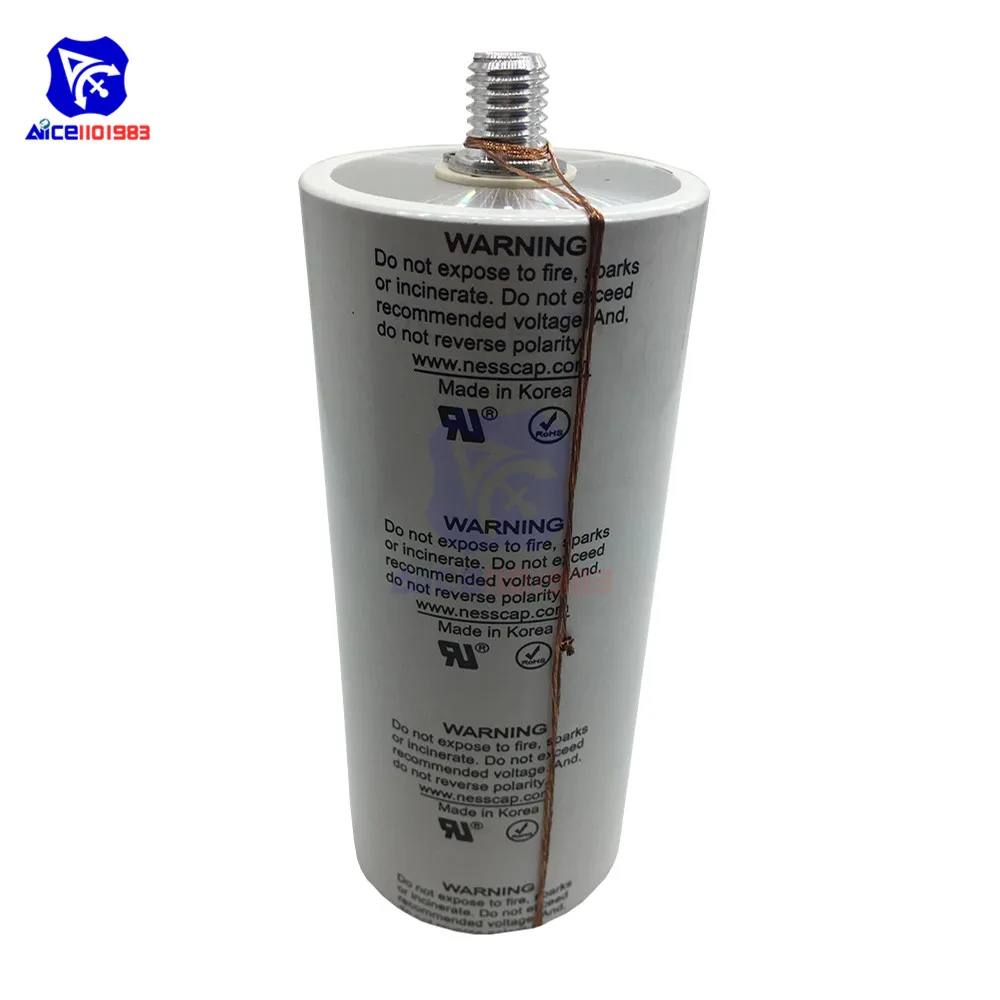 Ultracapacitor 2,7 V 3000F 136*60 мм низкая ESR высокая частота супер фарад конденсатор 2.7V3000F 136x60 мм для автомобиля авто питание