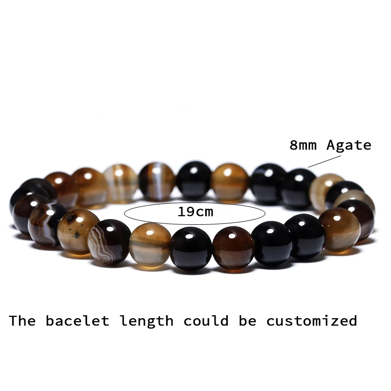 Мужской и Женский минималистичный браслет Noter с натуральным камнем Будды для