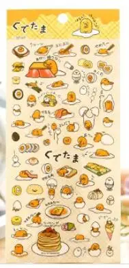 Новинка Gudetama ленивое яйцо мультяшная наклейка s дневник наклейка украшение для альбома ПВХ канцелярские DIY наклейки s школьные канцелярские товары - Цвет: B