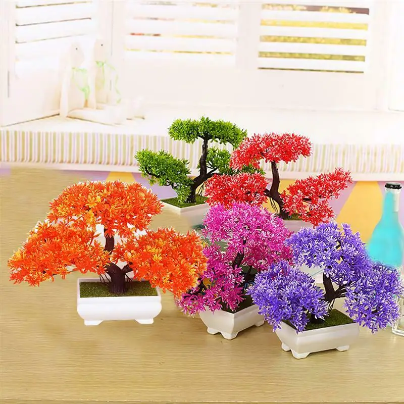 Искусственные цветы/зелёный чай горшок уютный бонсай-сосна моделирование