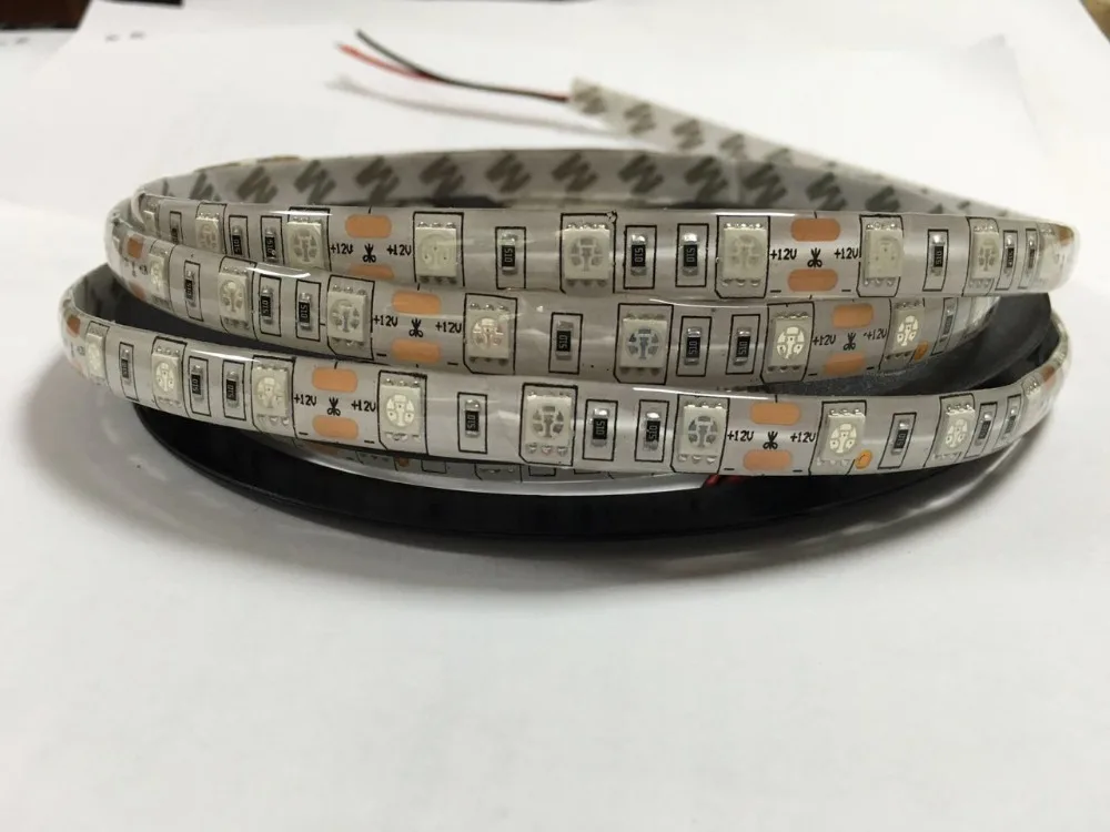 LED Strip 5050 DC12V 60LEDs/m 5m/lot Flexible Light Yellow | Освещение