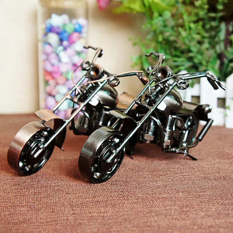 20x8x10 см антикварная модель мотоцикла Harley ручная работа металл ремесло для