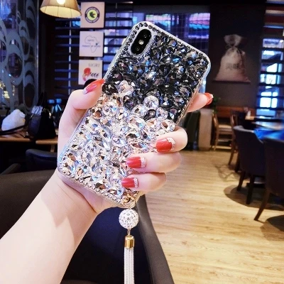 Роскошный мягкий чехол для телефона Xiaomi 9 8 SE 5 5S Plus 5X 6 Redmi 7 Note 4 4X 5A с бриллиантами и