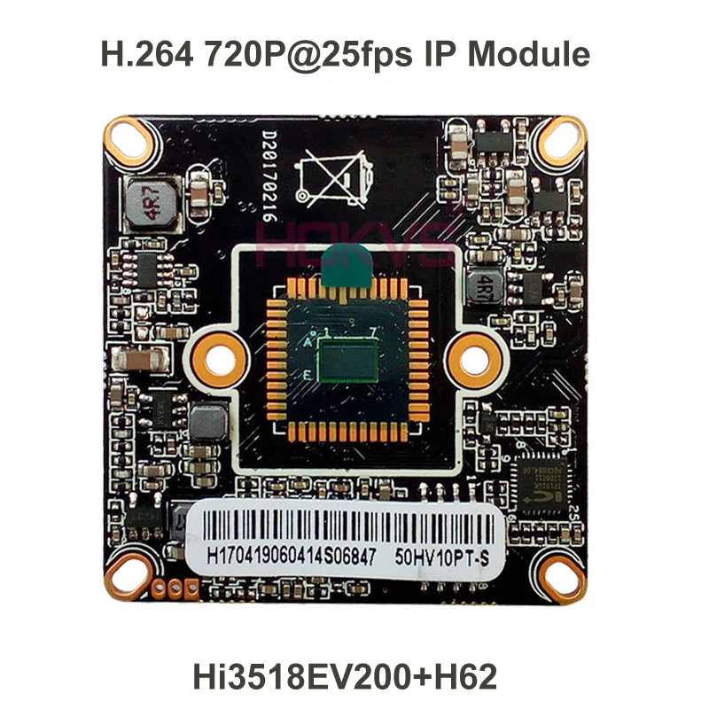 Hokvs 720 P IP модуль печатная материнская плата XM с hi3518ev200 h62 Сенсор для