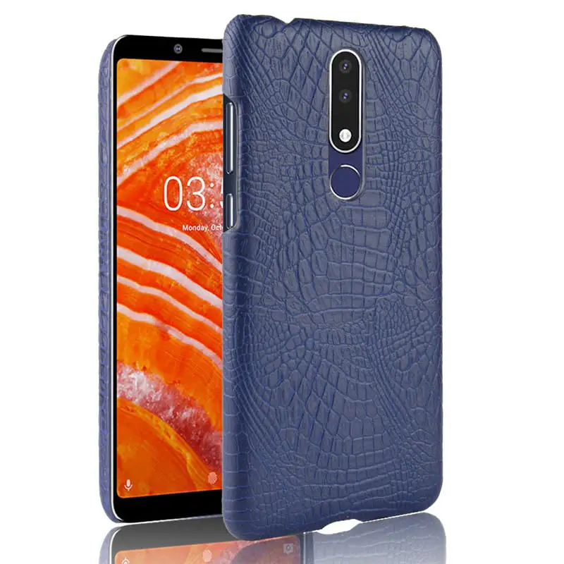 Nokia 3.1 Plus Case Cover Hard Leather Phone TA-1118 3.1Plus Nokia3.1 Protective |