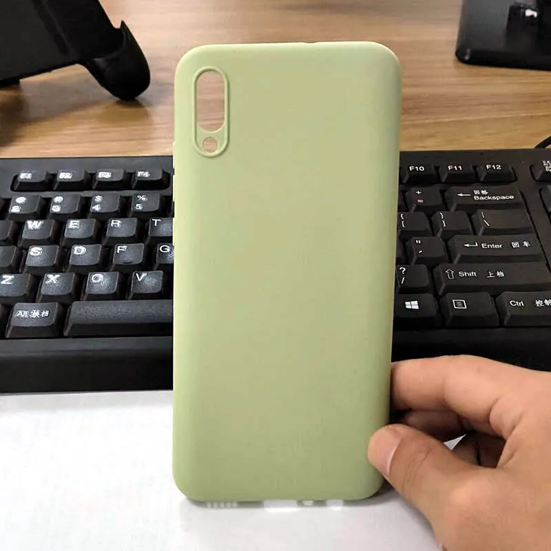 Чехол ярких цветов для Motorola Moto G7 Plus Play power, мягкий силиконовый чехол на заднюю панель s для MotoG7 - Цвет: BeanGreen
