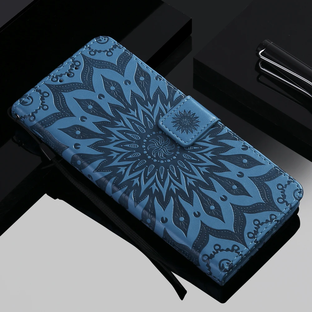 Чехол Sunjolly Flower флип-кошелек чехол для телефона с картой Samsung Galaxy S9 S8 Plus S7 S6 Edge S5 S4 S3